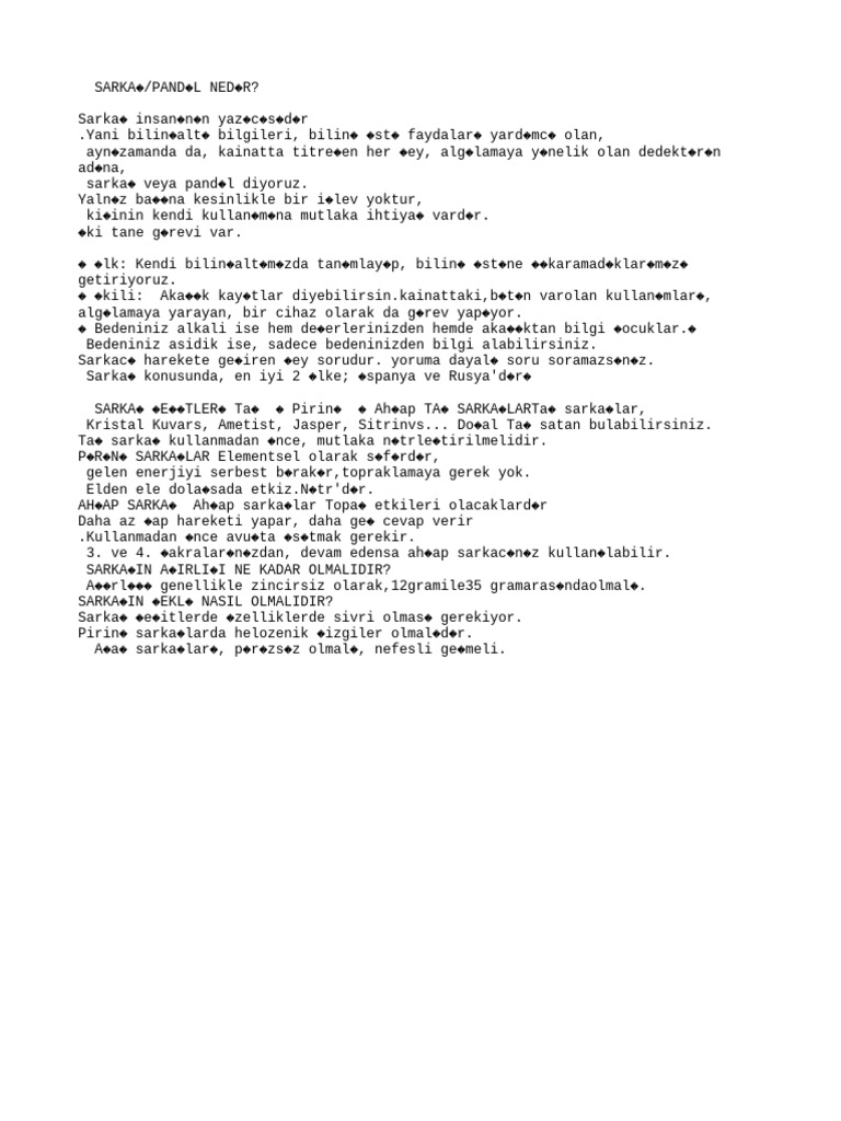 SARKAÇ | PDF