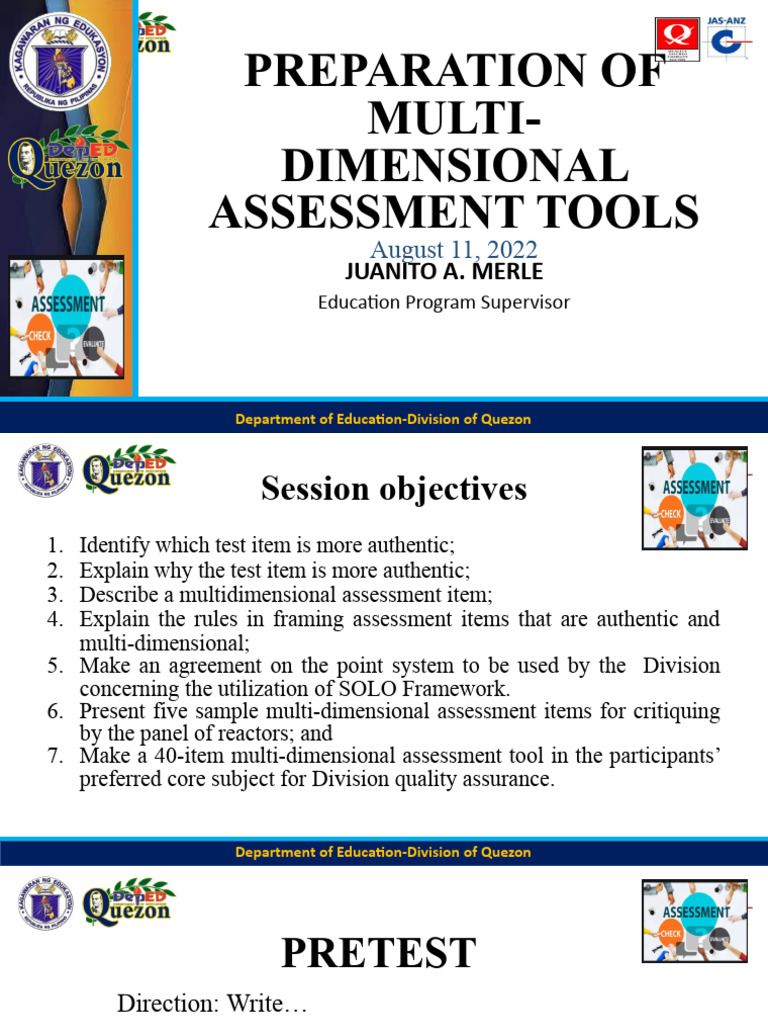 08 11 2022 Input On The Preparation of Multidimensional Assessment