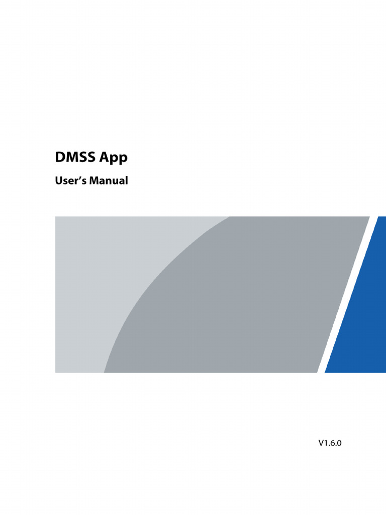 DMSS App Users Manual V1.6.01 PDF