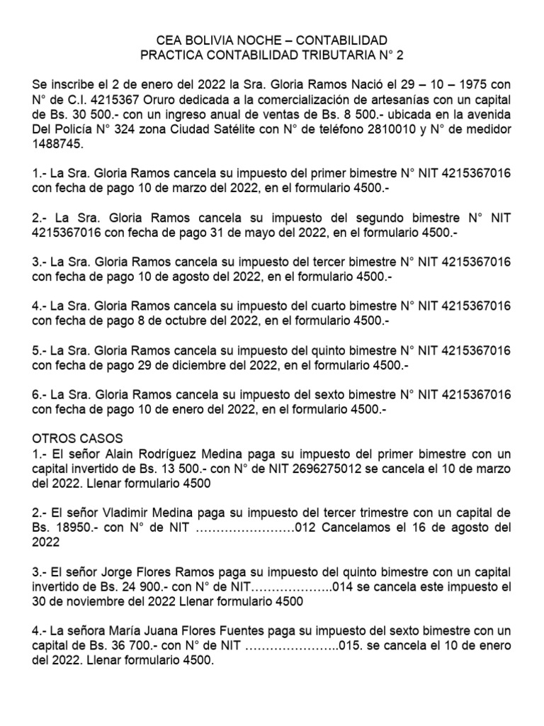 Llenado de Formularios 4500 y 702 | PDF
