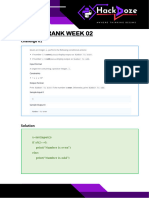 Hackerrank Week 02