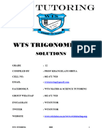 Wts 12 Trigonometry Solutions