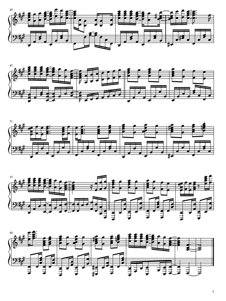 Hikaru Nara - Shigatsu Wa Kimi no Uso Op 01 - Notas Flauta Dulce