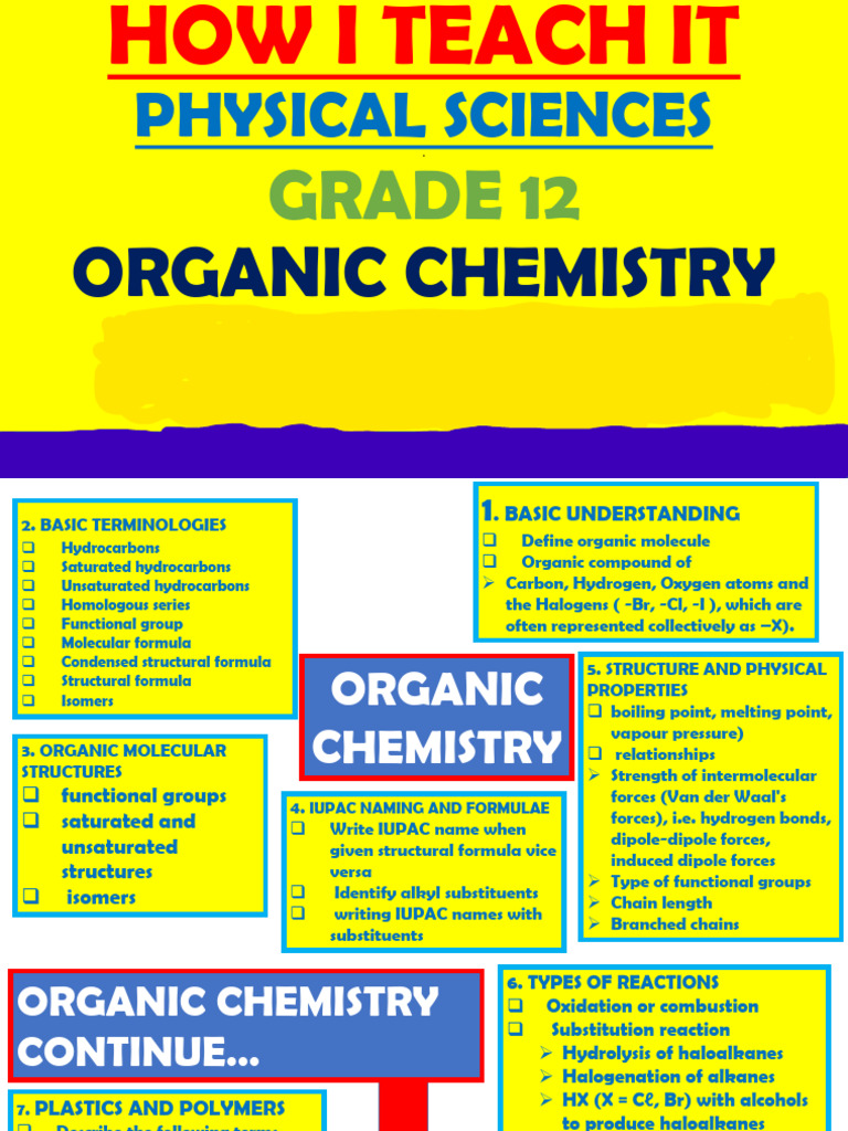 Caps Organic Chemistry PDF Alkene Functional Group