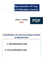 Mode of Reproduction of Crop Species and Pollination