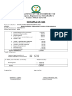 Schedule of Fees