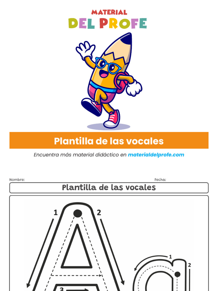 Plantillas de Vocales para Imprimir | PDF | Ciencias sociales | Artes ...