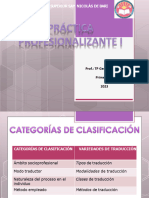 Clasificación y Descripción de La Traducción