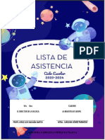 Listas de Asistencia 2023