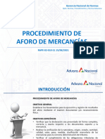 Presentacion - PROCEDIMIENTO DE AFORO DE MERCANCÍAS