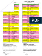 Tentative Schedule of Grade Six September 2023