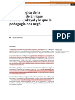 Nadia Herrera La Pedagogica de La Liberacion de Enrique Dussen