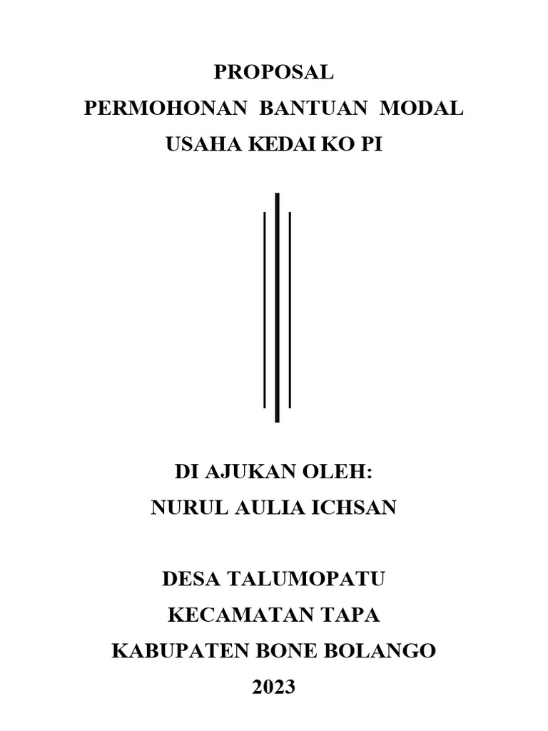 Proposal UMKM Monolog PDF