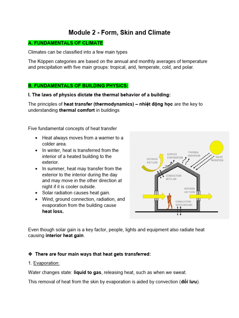 Climate, Heat Transfer, and Building Design | PDF | Heat Transfer ...