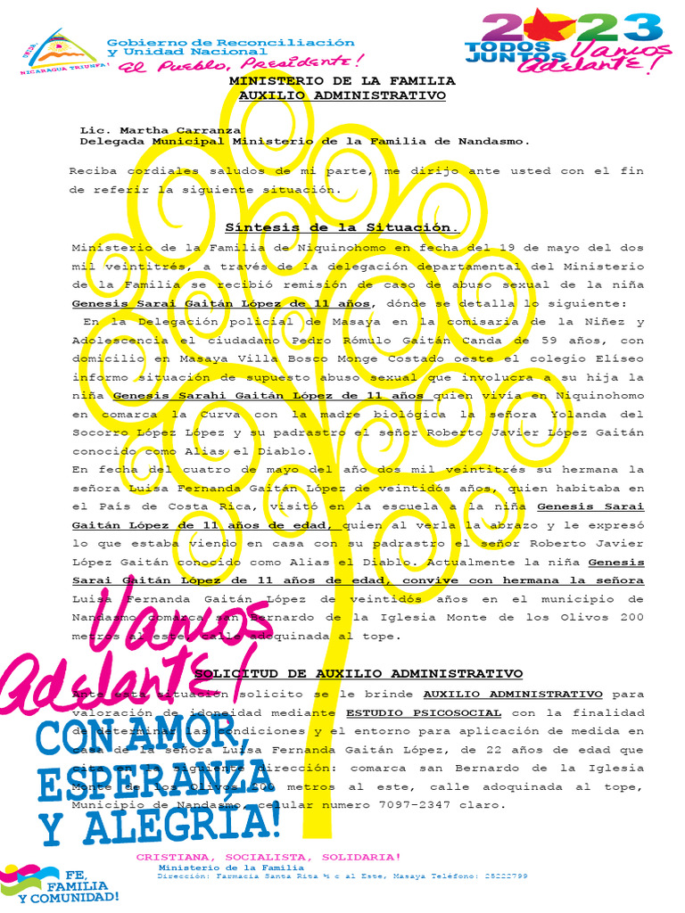 Auxilio Administrativo A Nandasmo Genesis Sarahi. PDF