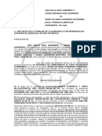 Incidente de Cumplimiento de Pensión Alimenticia Cesar A.