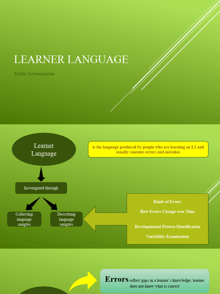 The Nature of Learner Language A Summary | PDF | Language Acquisition ...