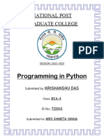 Python Assign Fin
