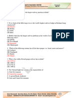 Transport MCQ Answer