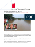 Mitos Perjanjian Buaya Di Sungai Pahang Mungkin Benar 14 Disember 2022