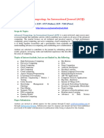 Call for Papers - Advanced Computing an International Journal (ACIJ) 