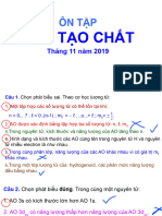 ôn tập câu tạo chất tháng 11 2019