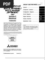 Download 97-99 mitsubishi eclipse Electrical manual by dustyboner SN6721606 doc pdf