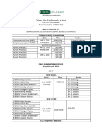 New Level Iv Schedule Compre Preboard and Final Examination