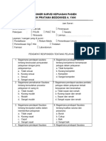 Kuisioner Survei Kepuasan Pasien