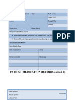 Contoh Patient Medication Record (PMR)