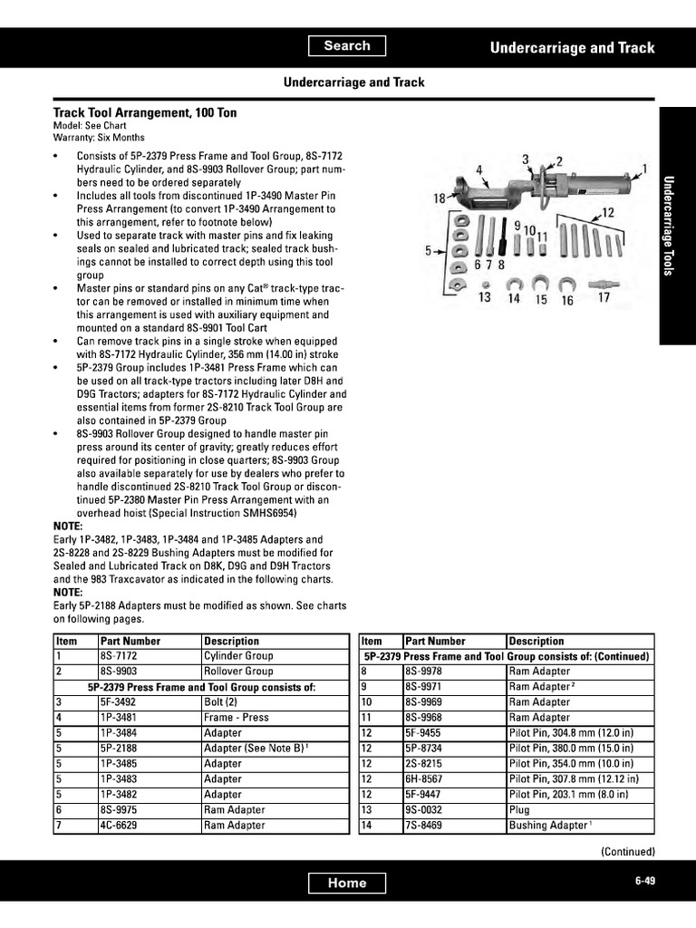 Track Tool 100ton PDF
