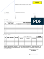 Format Daftar Riwayat Pangkat Jabat