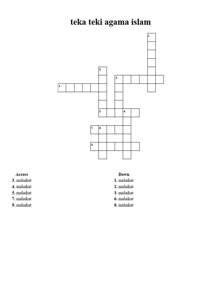 Teka Teki Agama Islam 24 PDF
