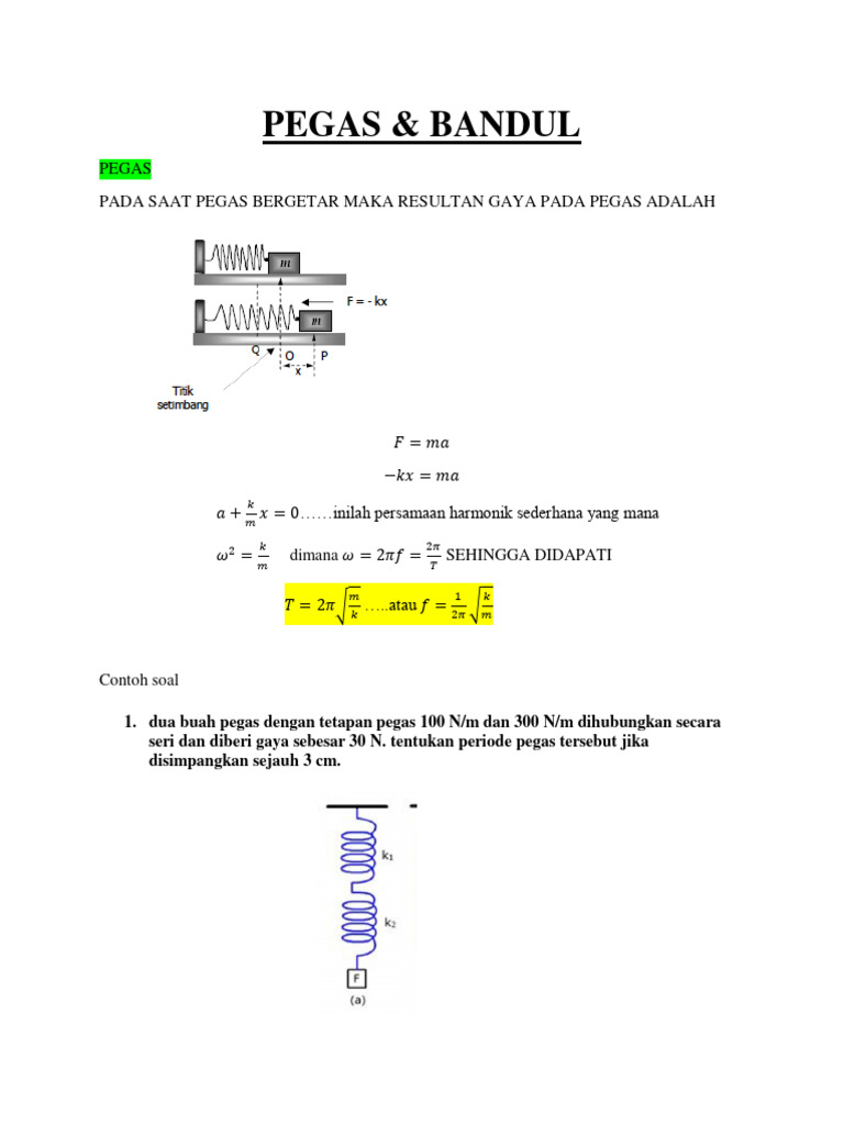 Pegas Dan Bandul | PDF | Metode & Bahan Ajar