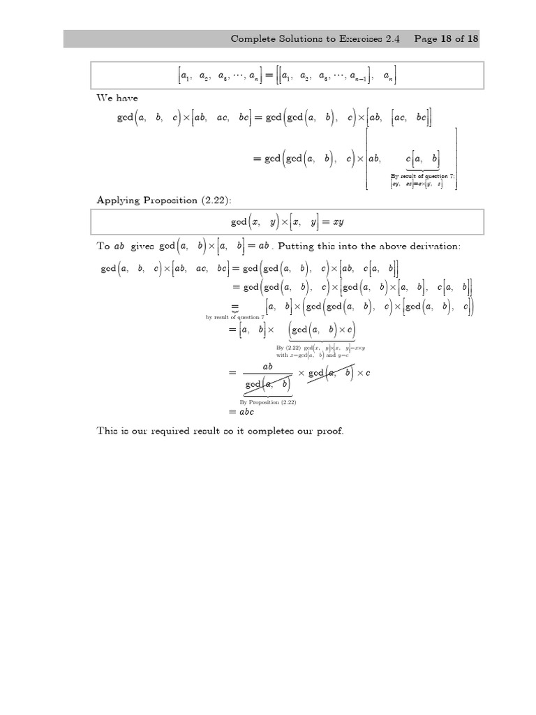 Solutions to Exercises 2.4 Explained | PDF | Prime Number | Algebra