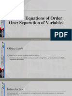Lecture 3 Separations of Variables With Solutions