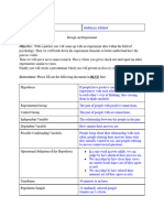 Design An Experiment Document