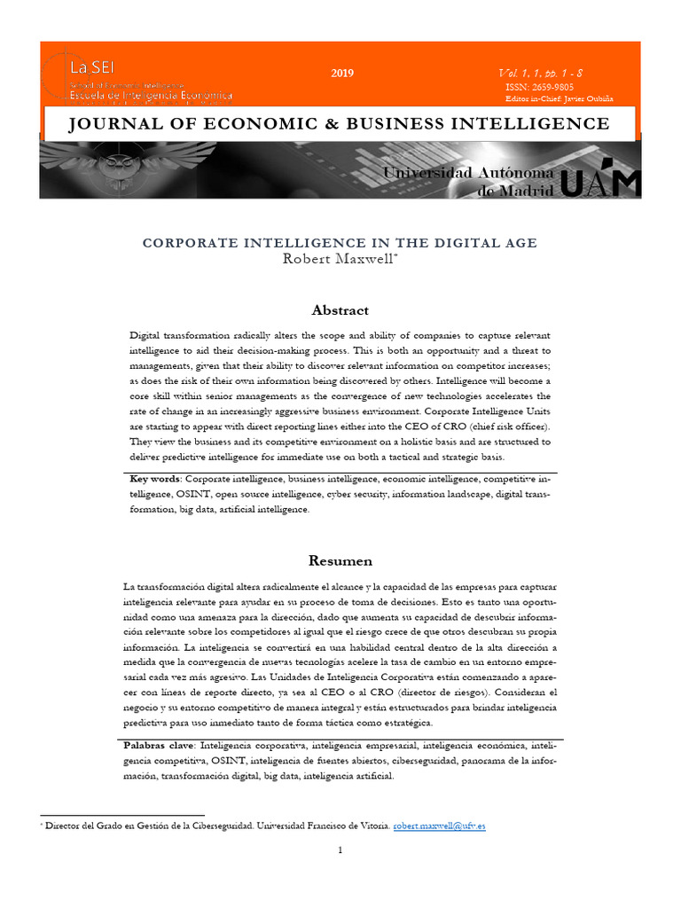 Digital Corporate Intelligence Guide | PDF | Information And ...