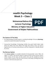 Health Psychology - Week 3 - Class 1
