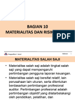 Materi 10 MATERIALITAS DAN RISIKO AUDIT