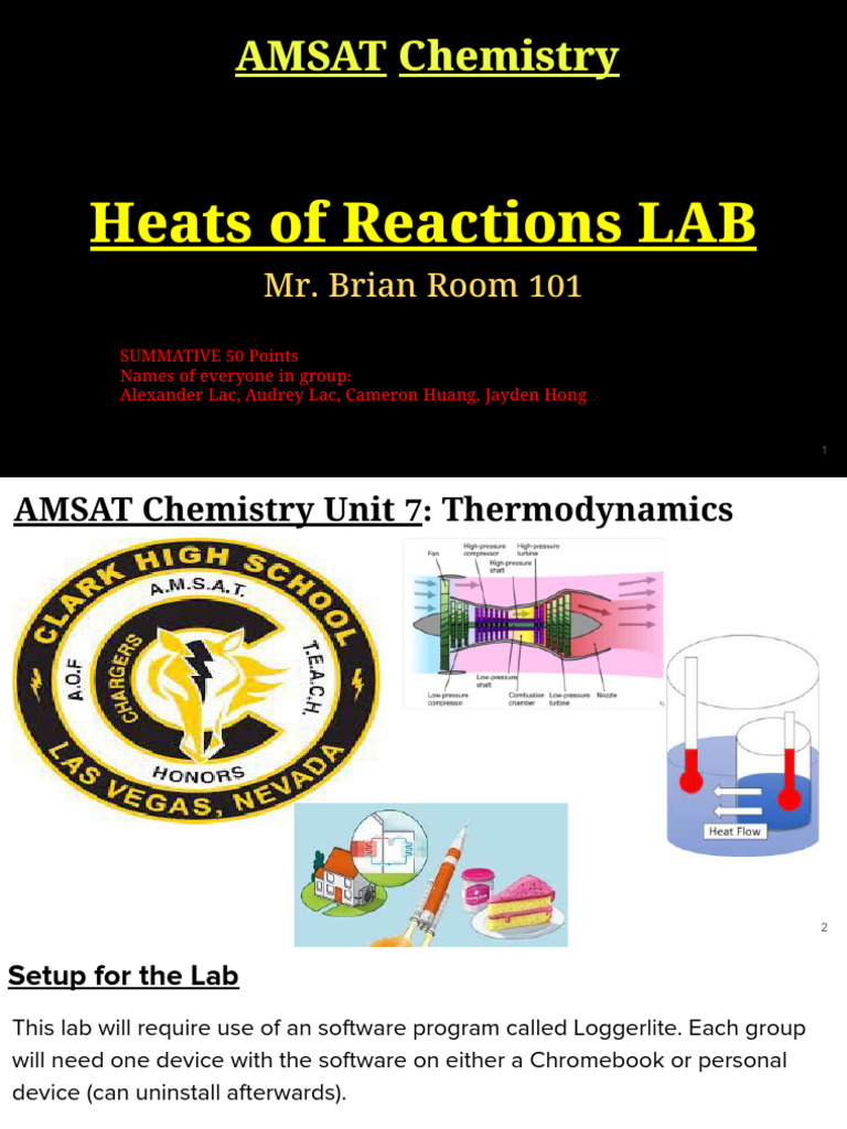 Heats of Reactions LAB PDF Sodium Hydroxide Mole (Unit)