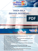 Per3 002-Materi Tanda Baca 2019-2020 UNIVERSITAS BINA DARMA