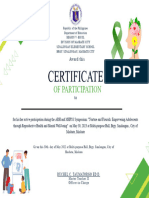 Certificate MHPSS AND ARH