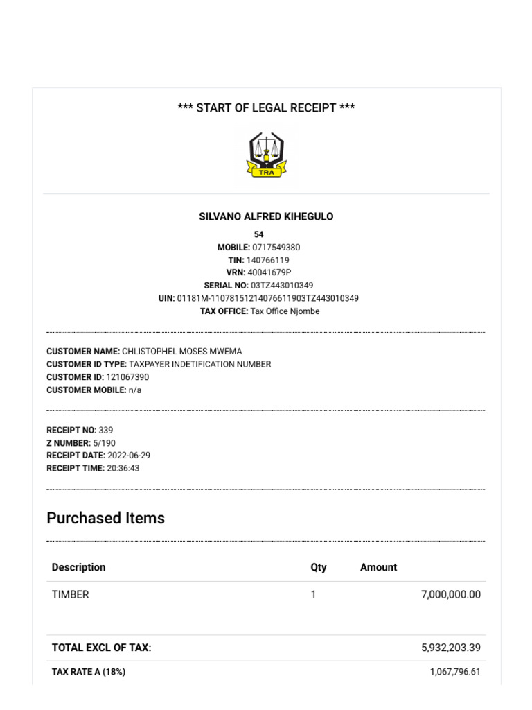EFD Receipt Verification Guide | PDF | Finance & Money Management