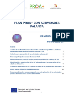 Plan Proa+ Con Actividades Palanca. 2022-23
