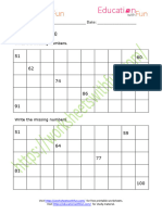 Counting 51 To 100 Worksheet 1