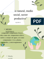 Medio Natural, Medio Social, Sector Productivo