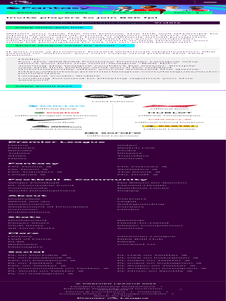 Leagues 2192915 Invite | PDF | Computer Mediated Communication ...