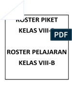Roster Piket
