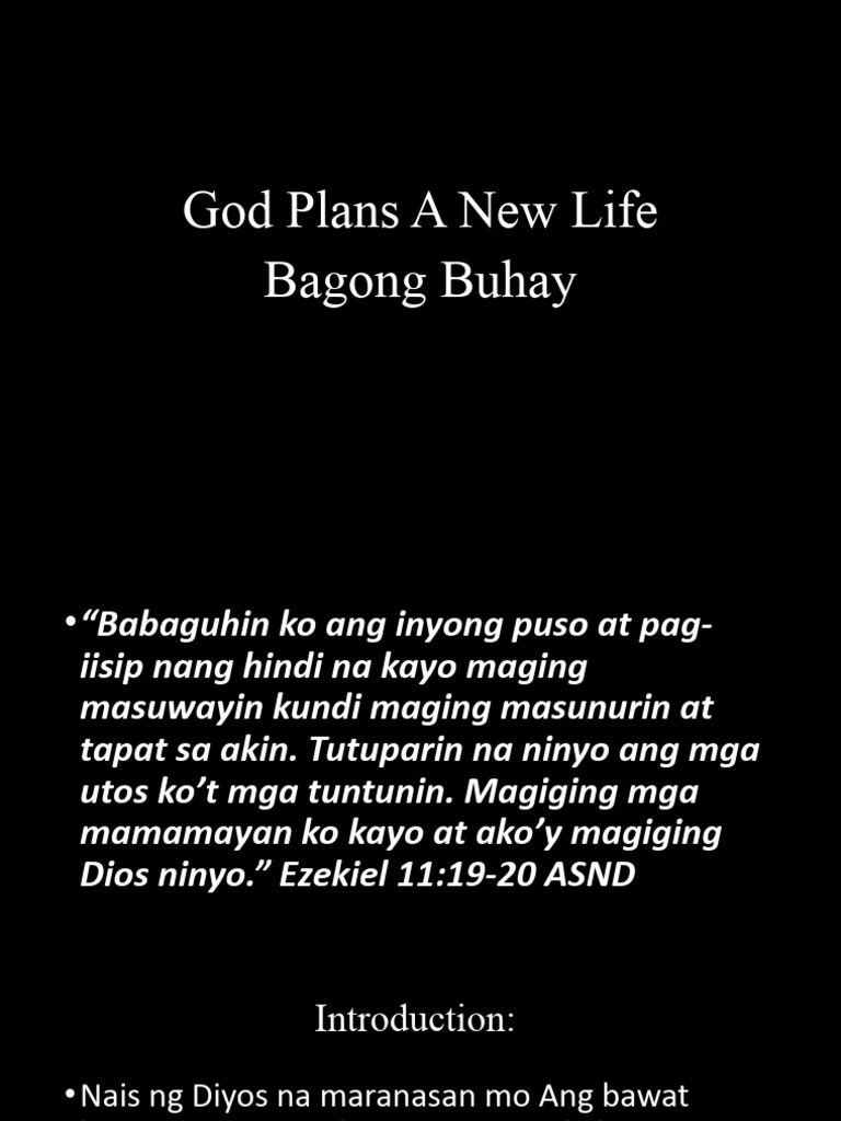God Plans A New Life | PDF | Jesus | Born Again
